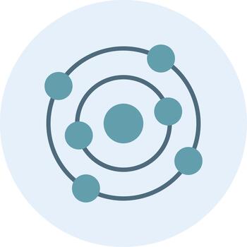 Orbit Sharp Line Mark Icon vector