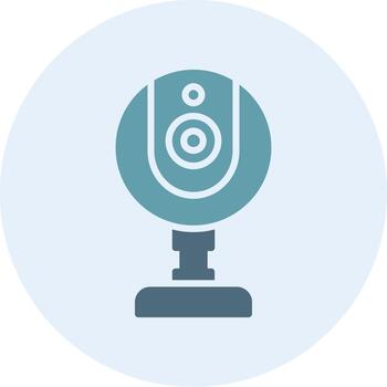 Web Cam Custom Line Element Symbol vector