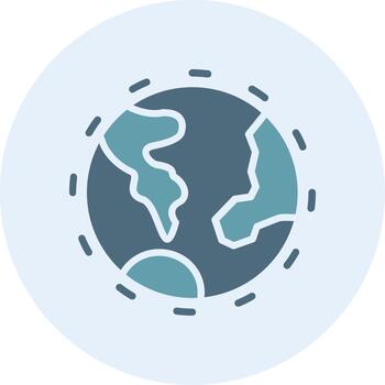 Ozone Layer Flat Design Piece Element vector