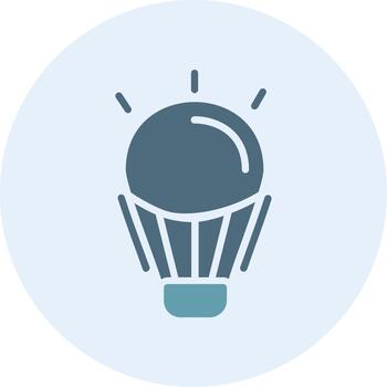 Led Lamp Minimal UI Element Icon vector