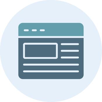 Browser Color Block Badge Design vector