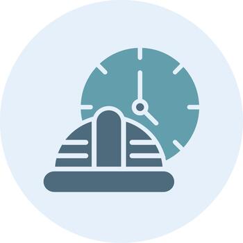 Working Hours Elegant Shape Symbol Form vector