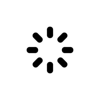 Simple Rounded Line Loading Circle Graphic Element Icon vector