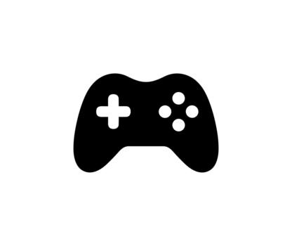 Simple Flat Controller Detail Game Console Icon Graphic Design Element vector
