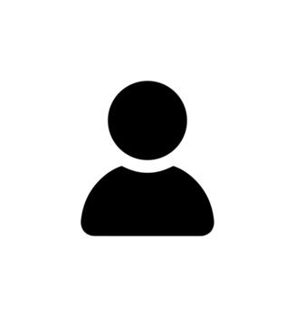 Simple Silhouette Style Generic Person User Account Profile Icon vector