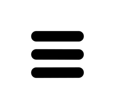 Minimalist Simple Menu Hamburger Navigation Icon Symbol Design Element vector
