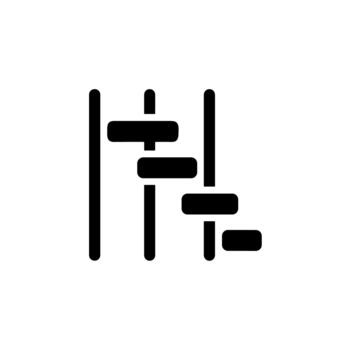 Simple Flat Style Gantt Chart Diagram Schedule Project Management Element vector