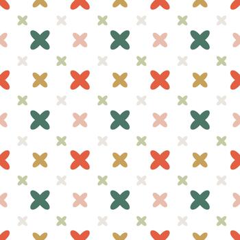 Geometric New Year's pattern with colorful elements for backgrounds and wrapping paper vector