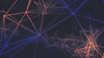 astratto sfondo con Linee e puntini animazione video