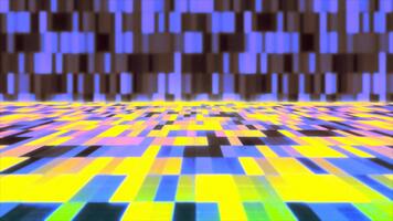 een kleurrijk abstract achtergrond met pleinen en lijnen animatie video