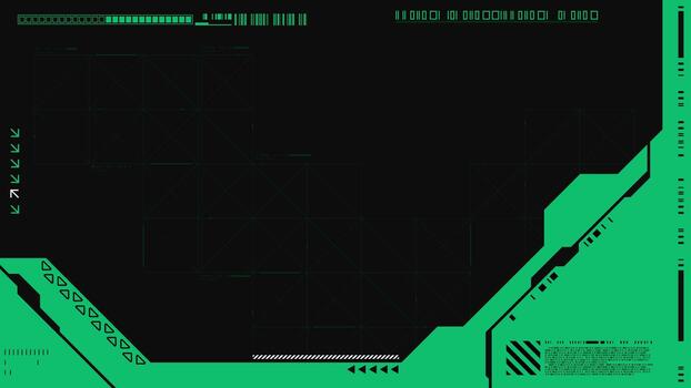 Abstract high tech horizontal background. Cyberpunk background. Modern futuristic background. vector