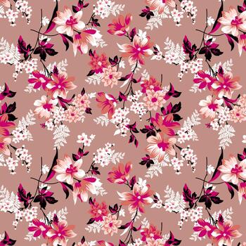 flor resumen sin costura modelo diseño antecedentes adecuado para hogar decorar y fondo de pantalla vector