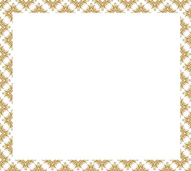 Print frame antique gold frame golden rectangle certificate border pattern line photo frame vector