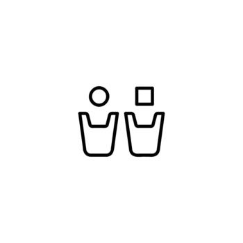 Data Classification Sorting Bins Symbol vector