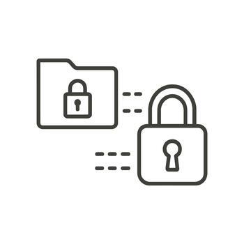Abstract illustration of digital data security and encryption concepts vector