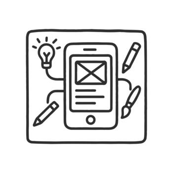 conceptual aplicación interfaz diseño bosquejo con usuario Interacción elementos vector