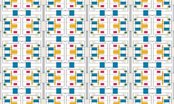 un modelo con cuadrícula y rectángulos en eso vector