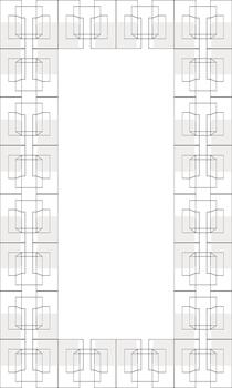 A square frame with squares on it vector