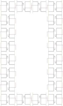 A square frame with red lines on it vector