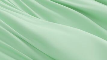 liscio menta verde tessuto agitando dolcemente la creazione di elegante minimo sfondo dolce pieghe fluente struttura chiarezza calma movimento delicato superficie purezza design pulito armonia sereno astratto visivo morbidezza video