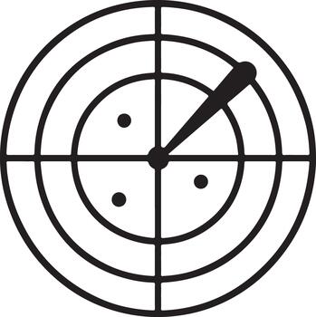 Detection surveillance, monitoring security technology concept. vector