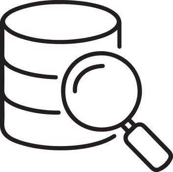 Database investigation, data mining. Server examination for integrity. vector