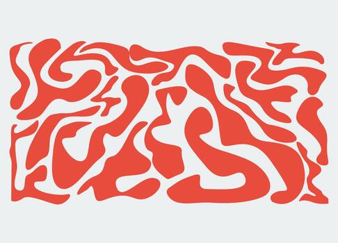 A red and white abstract pattern on a white background vector