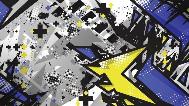 Colorful abstract graphic design example vector