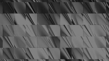 abstract meetkundig patroon met een rooster van donker, glanzend pleinen met subtiel metalen texturen en dynamisch reflecties, creëren een modern en geavanceerde achtergrond video