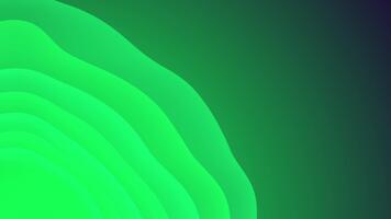 vibrerande grön abstrakt bakgrund med dynamisk skiktad Vinka mönster skapande en vätska, modern estetisk för digital mönster och kreativ projekt, perfekt för trogen begrepp video
