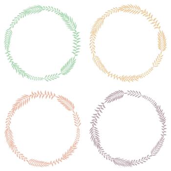 Set of spring frames. Frames of leaves. Elements for design. Spring background, illustration vector