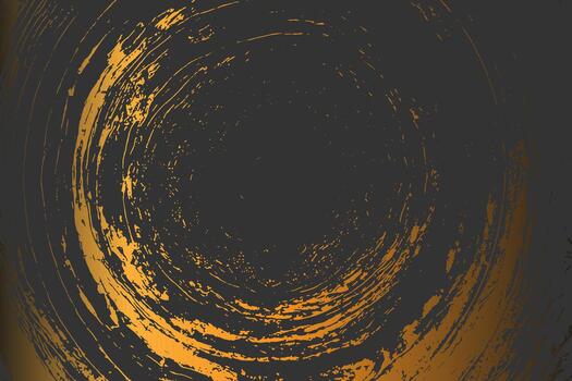 a black and gold abstract background with a circular shape vector