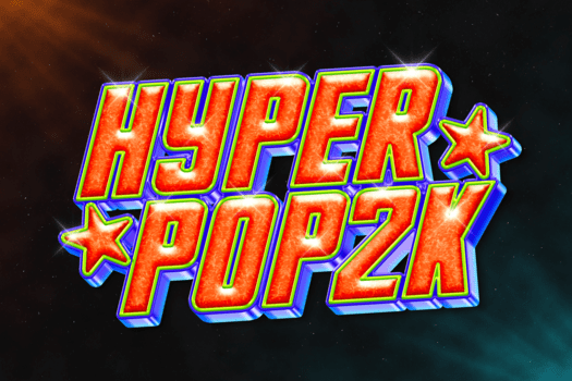 iperpop y2k testo effetto colorato cartone animato cromo stile modello psd