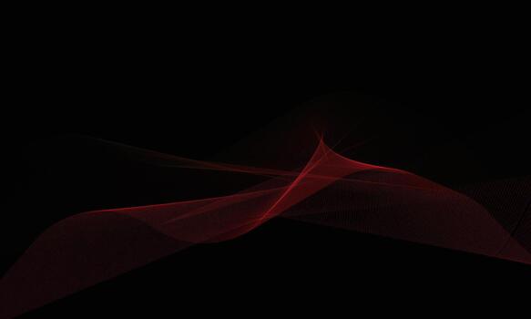 Abstract red line wave background design vector