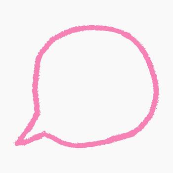 Text box chalkboard speech bubble outlined with soft charcoal lines. Hand drawn pen scribbles add naive childlike charm. vector