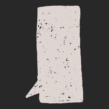 Text box chalkboard speech bubble outlined with charcoal and crayon lines. Hand drawn pen scribbles, blank for text or notes. vector