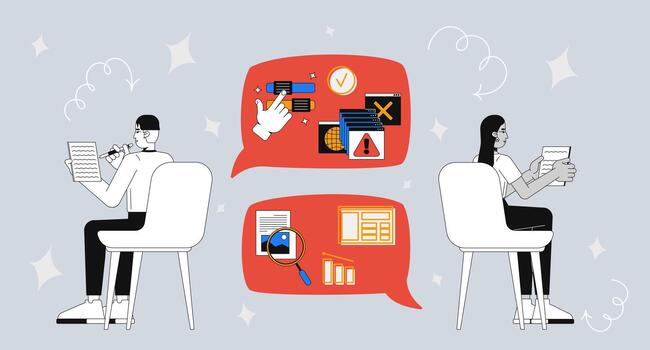 Data analysis techniques in visual representation vector