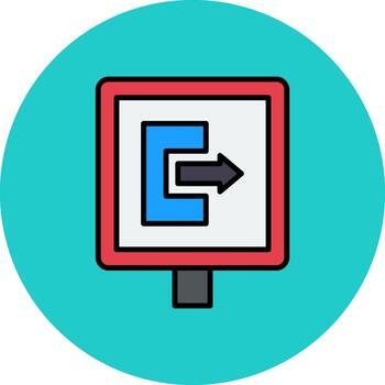 salida puerta futuro monitor forma vector