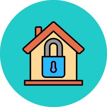 Home Security Creative Block Fragment vector