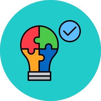 Problem Solving Clear Shape Fragment vector