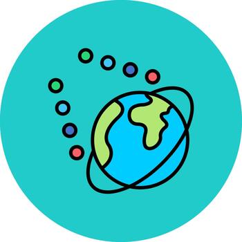 Space Dynamic Stroke Element vector