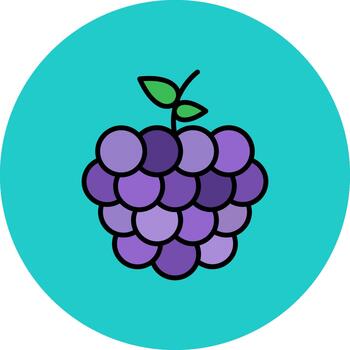 uva Delgado contorno característica vector