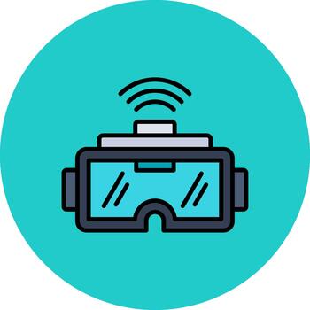 Vr Thin Outline Feature vector