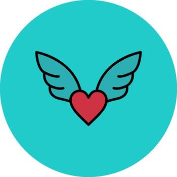 Wings Dynamic Stroke Element vector