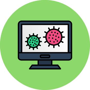 Bacteria Creative Block Fragment vector