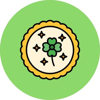 Clover Leaf Abstract Pattern Block vector