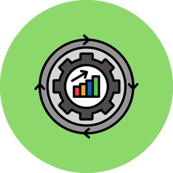 continuo mejora apagado color textura vector