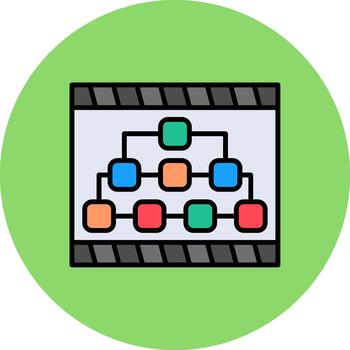 Hierarchy Structure Clean Stroke Fragment vector