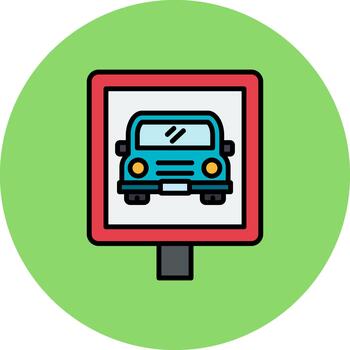 estacionamiento zona resumen modelo bloquear vector