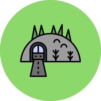 Tunnel Soft Shadow Element vector